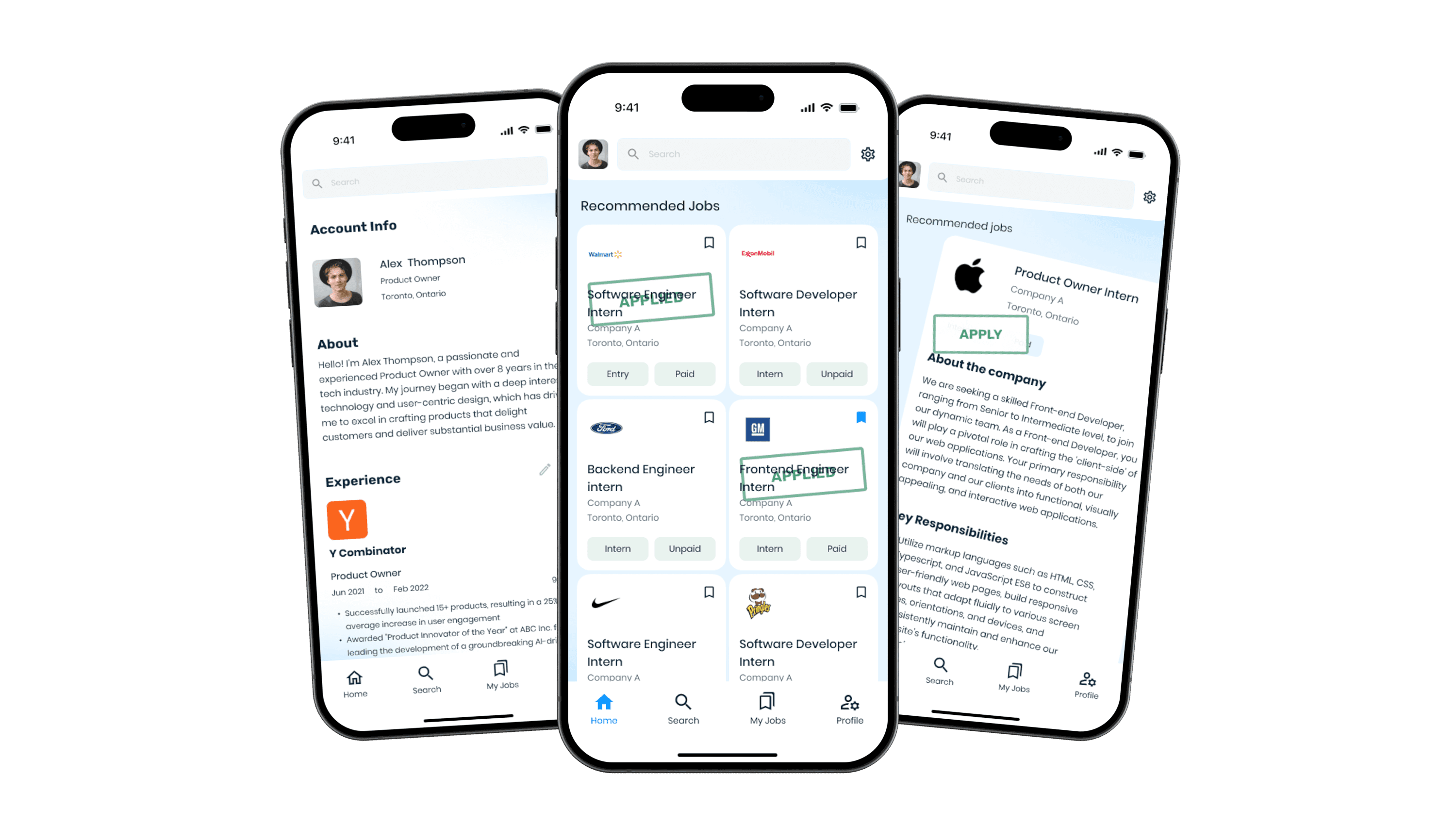 Gradmatch mockup with a mockup of iPhone.