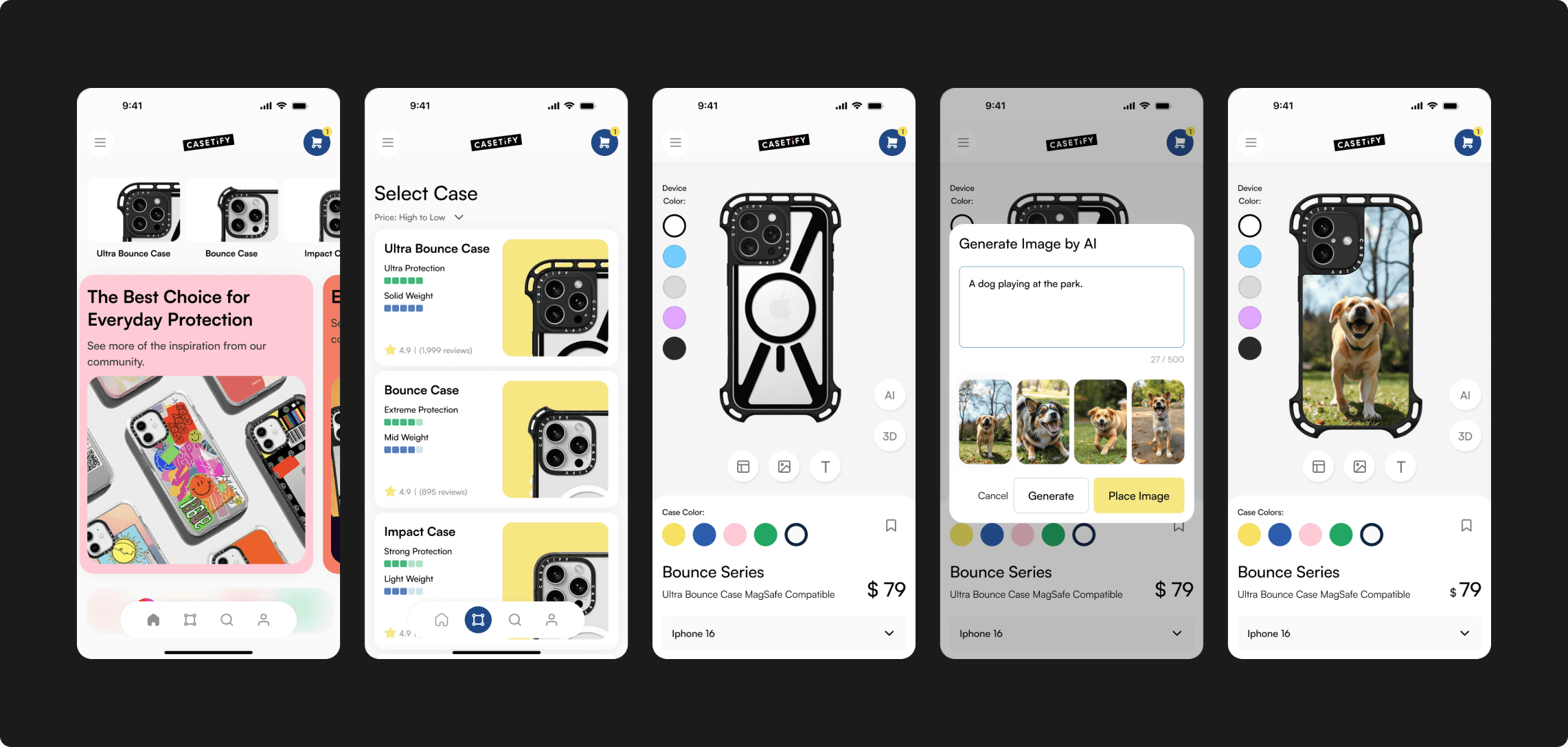 Final design of Upliftt's application