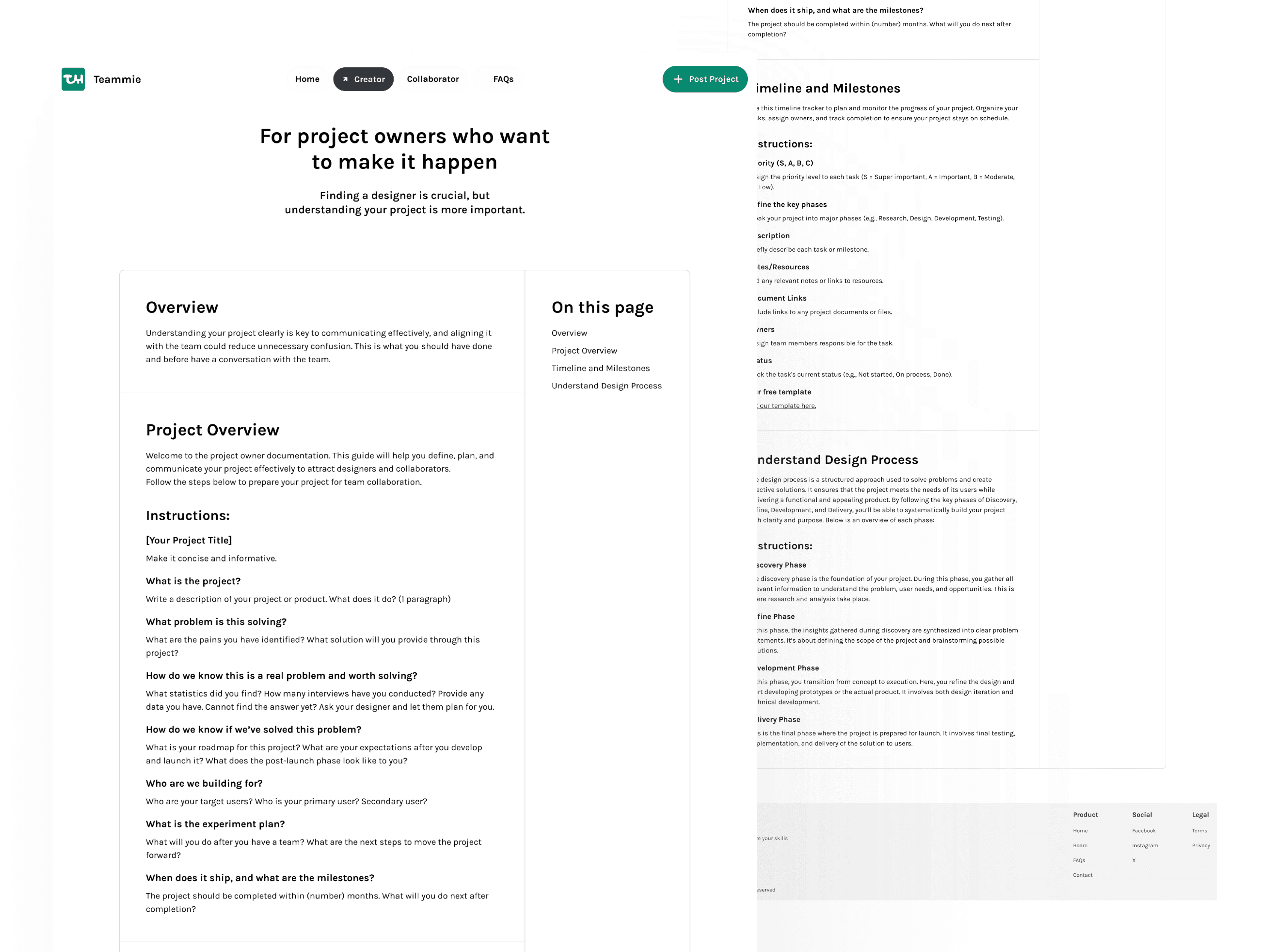 Guide for Project Owner