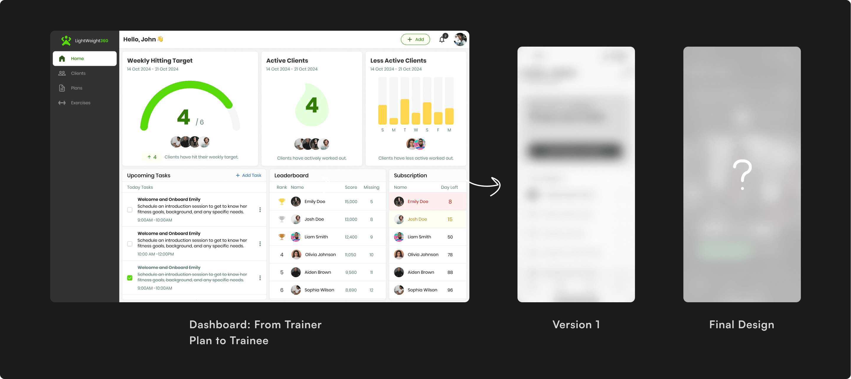 Final design of Upliftt's application